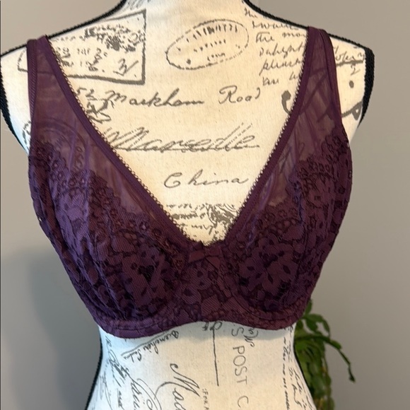 Victoria's Secret Other - EUC Victorias Secret Elegant Purple Lace Bra - 38D​​